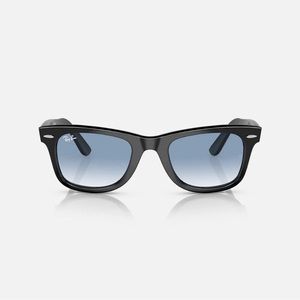 Ray-Ban Wayfarer Matte Black Frame light blue lens with case